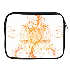 Orange Swirls Apple Ipad 2/3/4 Zipper Cases by SheGetsCreative