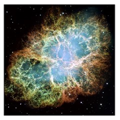 Crab Nebula Large Satin Scarf (square) by SheGetsCreative
