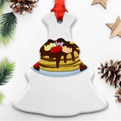 Pancakes - Shrove Tuesday Christmas Tree Ornament (two Sides) by Valentinaart