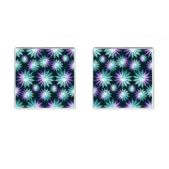 Stars Pattern Christmas Background Seamless Cufflinks (square) by Nexatart