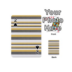 Textile Design Knit Tan White Playing Cards 54 (mini)  by Nexatart