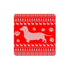 Ugly X Mas Design Square Magnet by Nexatart