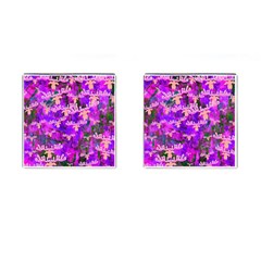Watercolour Paint Dripping Ink Cufflinks (square) by Nexatart