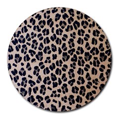 Background Pattern Leopard Round Mousepads by Amaryn4rt