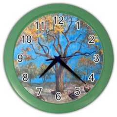 Turkeys Color Wall Clocks by digitaldivadesigns