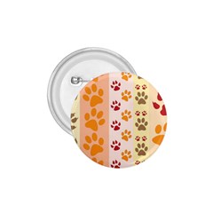 Paw Print Paw Prints Fun Background 1 75  Buttons by Amaryn4rt