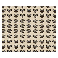 Puppy Dog Pug Pup Graphic Double Sided Flano Blanket (small)  by Amaryn4rt