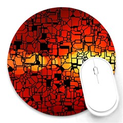 Board Conductors Circuits Round Mousepads by Amaryn4rt