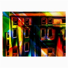 Architecture City Homes Window Large Glasses Cloth by Amaryn4rt