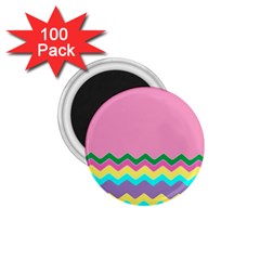 Easter Chevron Pattern Stripes 1 75  Magnets (100 Pack)  by Amaryn4rt