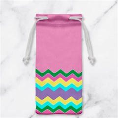 Easter Chevron Pattern Stripes Jewelry Bag by Amaryn4rt
