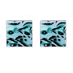 Animal Cruelty Pattern Cufflinks (square) by Amaryn4rt
