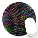 Texture Colorful Abstract Pattern Round Mousepads Front