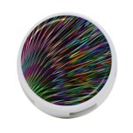 Texture Colorful Abstract Pattern 4-Port USB Hub (Two Sides)  Back