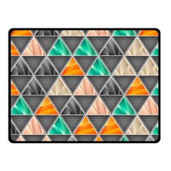 Abstract Geometric Triangle Shape Fleece Blanket (small) by Amaryn4rt