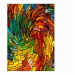 Stained Glass Patterns Colorful Large Garden Flag (Two Sides) Back