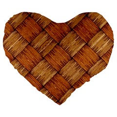 Vector Square Texture Pattern Large 19  Premium Heart Shape Cushions by Amaryn4rt