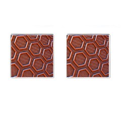3d Abstract Patterns Hexagons Honeycomb Cufflinks (square) by Amaryn4rt