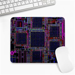 Technology Circuit Board Layout Pattern Large Mousepads by Amaryn4rt