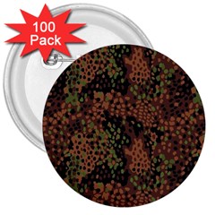 Digital Camouflage 3  Buttons (100 Pack)  by Amaryn4rt