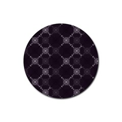 Abstract Seamless Pattern Rubber Round Coaster (4 Pack)  by Simbadda