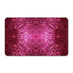 Pink Glitter Magnet (rectangular) by boho