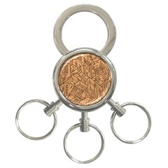 Mechanical Tech Pattern 3-ring Key Chains by Simbadda