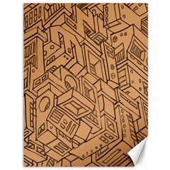 Mechanical Tech Pattern Canvas 36  X 48   by Simbadda