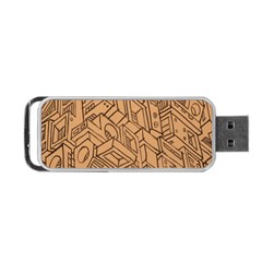 Mechanical Tech Pattern Portable Usb Flash (one Side) by Simbadda