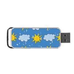 Sunshine Tech Blue Portable Usb Flash (two Sides) by Simbadda