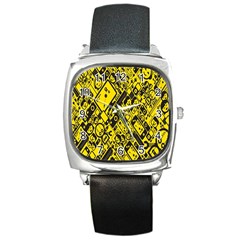 Test Steven Levy Square Metal Watch by Simbadda