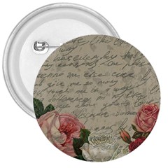 Vintage Roses 3  Buttons by Valentinaart