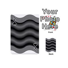 Two Layers Consisting Of Curves With Identical Inclination Patterns Playing Cards 54 (mini)  by Simbadda