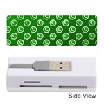 Whatsapp Logo Pattern Memory Card Reader (Stick)  Front