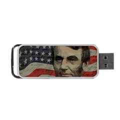 Lincoln Day  Portable Usb Flash (two Sides) by Valentinaart