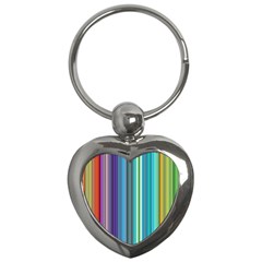 Color Stripes Key Chains (heart)  by Simbadda