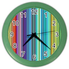 Color Stripes Color Wall Clocks by Simbadda