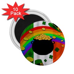 Pot Of Gold 2 25  Magnets (10 Pack)  by Valentinaart