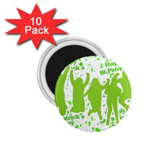Saint Patrick Motif 1 75  Magnets (10 Pack)  by dflcprints