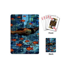 Urban Swimmers   Playing Cards (mini)  by Valentinaart