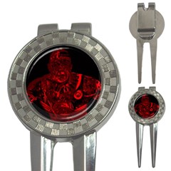 Warrior - Red 3-in-1 Golf Divots by Valentinaart
