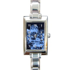 Blue Angel Rectangle Italian Charm Watch by Valentinaart