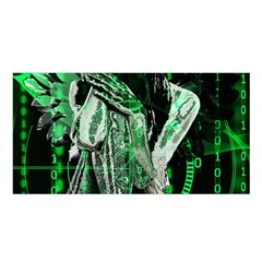 Cyber Angel Satin Shawl by Valentinaart