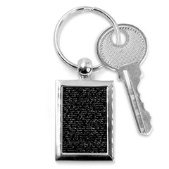 Handwriting  Key Chains (rectangle)  by Valentinaart