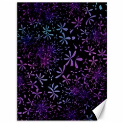 Retro Flower Pattern Design Batik Canvas 36  X 48   by Simbadda