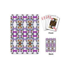 Floral Ornament Baby Girl Design Playing Cards (mini)  by Simbadda