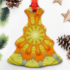 Sunshine Sunny Sun Abstract Yellow Ornament (christmas Tree)  by Simbadda