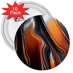 Fractal Structure Mathematics 3  Buttons (10 Pack)  by Simbadda
