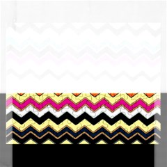 Colorful Chevron Pattern Stripes Pattern Rectangular Jigsaw Puzzl by Simbadda