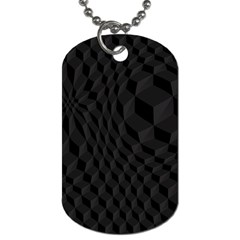 Pattern Dark Texture Background Dog Tag (one Side) by Simbadda